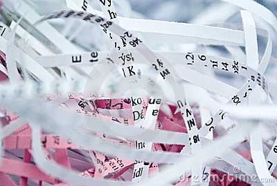 shredded paper